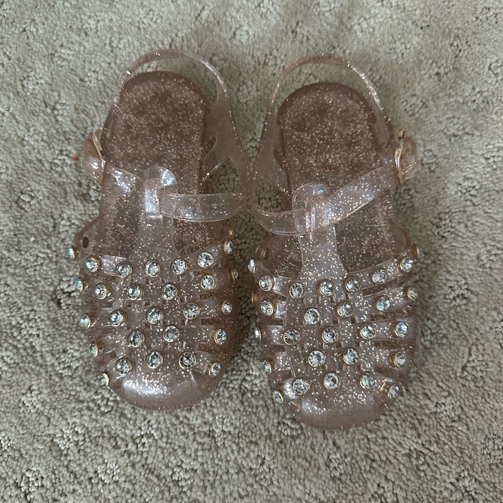 Glittery Kids Jelly Sandals